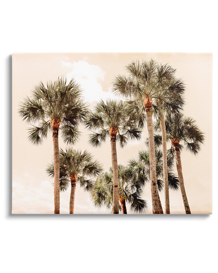 Shop Stupell Summer Palm Trees Sky Canvas Wall Art By Natalie Carpentieri