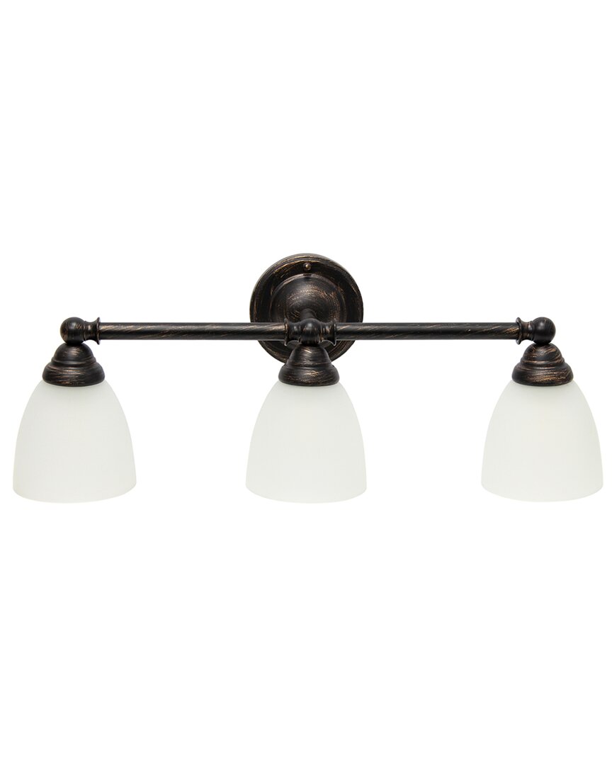 Lalia Home 25in Essentix Traditional 3-light Wall Mounted Fixture