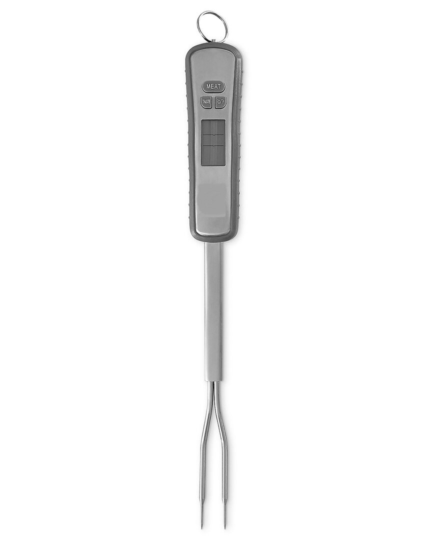 True & Tidy Grey Digital Bbq Fork Thermometer