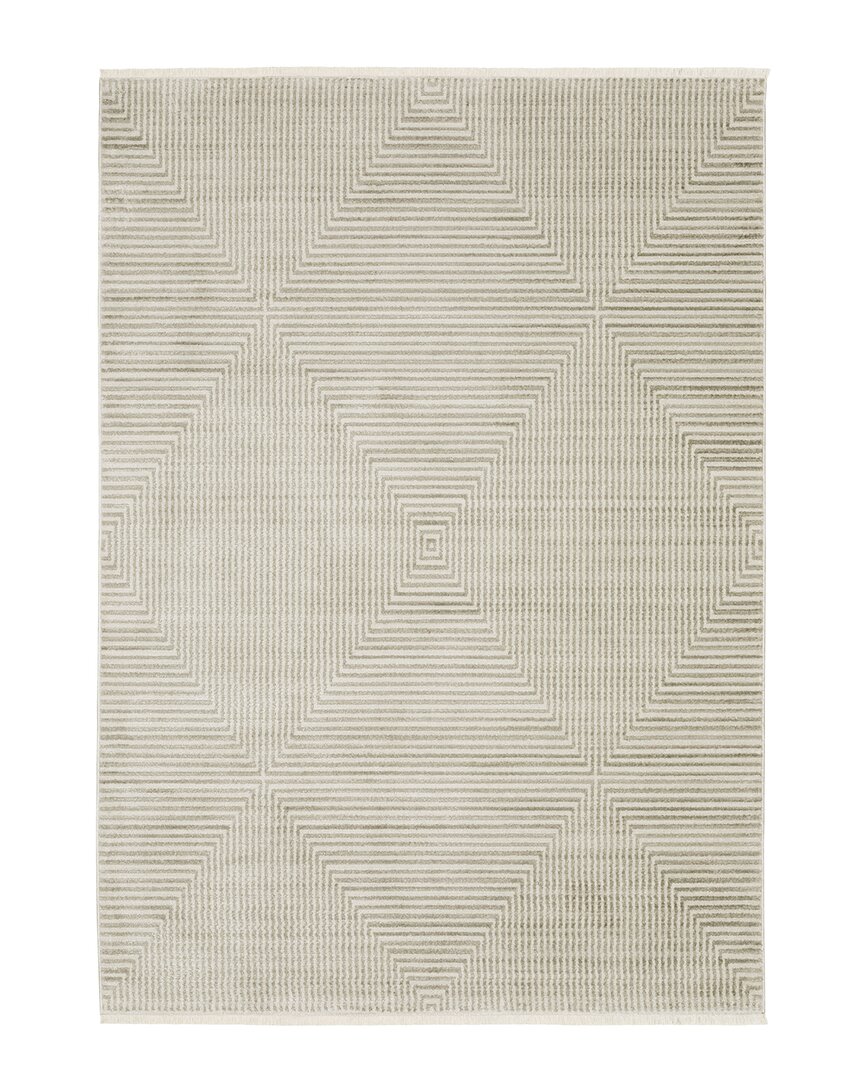 Stylehaven Bartlett Tone-on-tone Diamond Recycled Area Rug In Beige