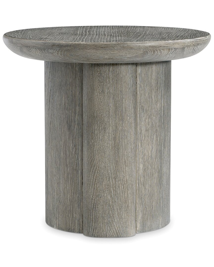 Bernhardt Monolith Round Side Table In Gray
