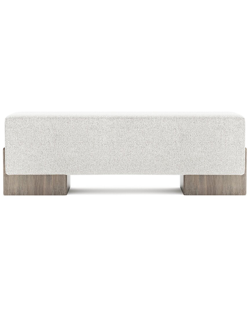 Bernhardt Monolith Bench In White