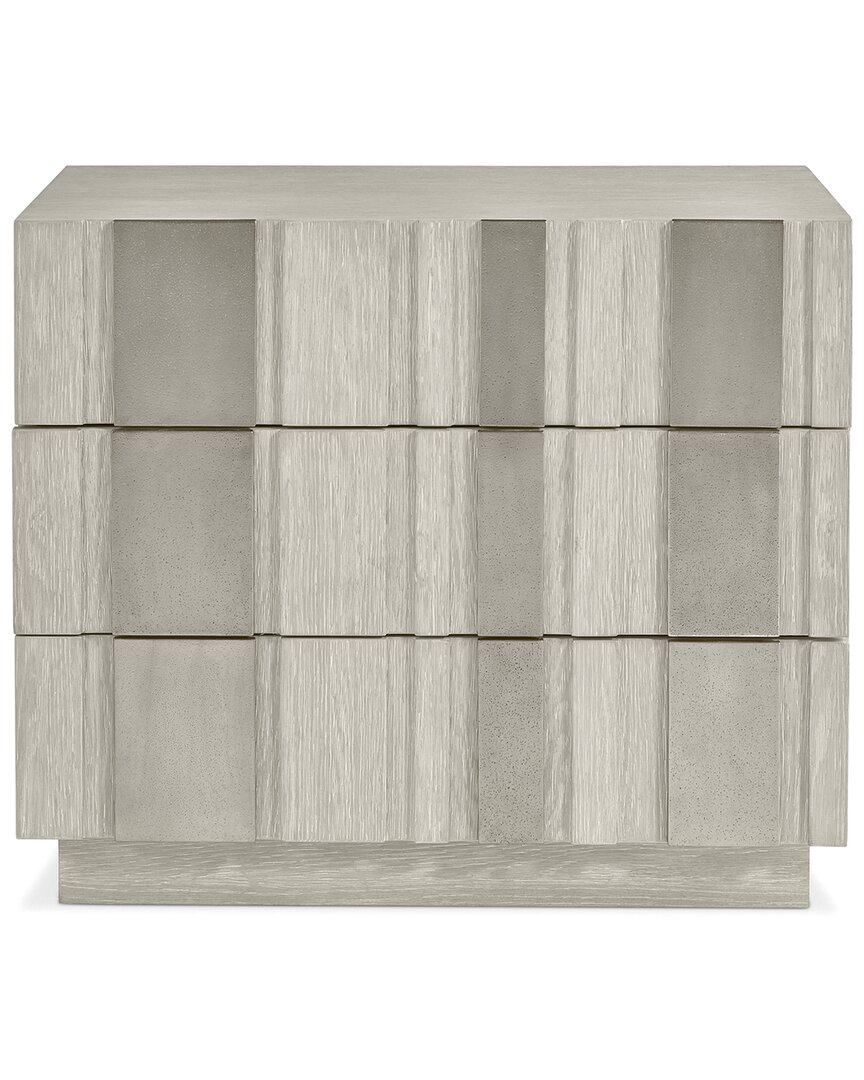 Bernhardt Tempo 3-drawer Nightstand In Neutral