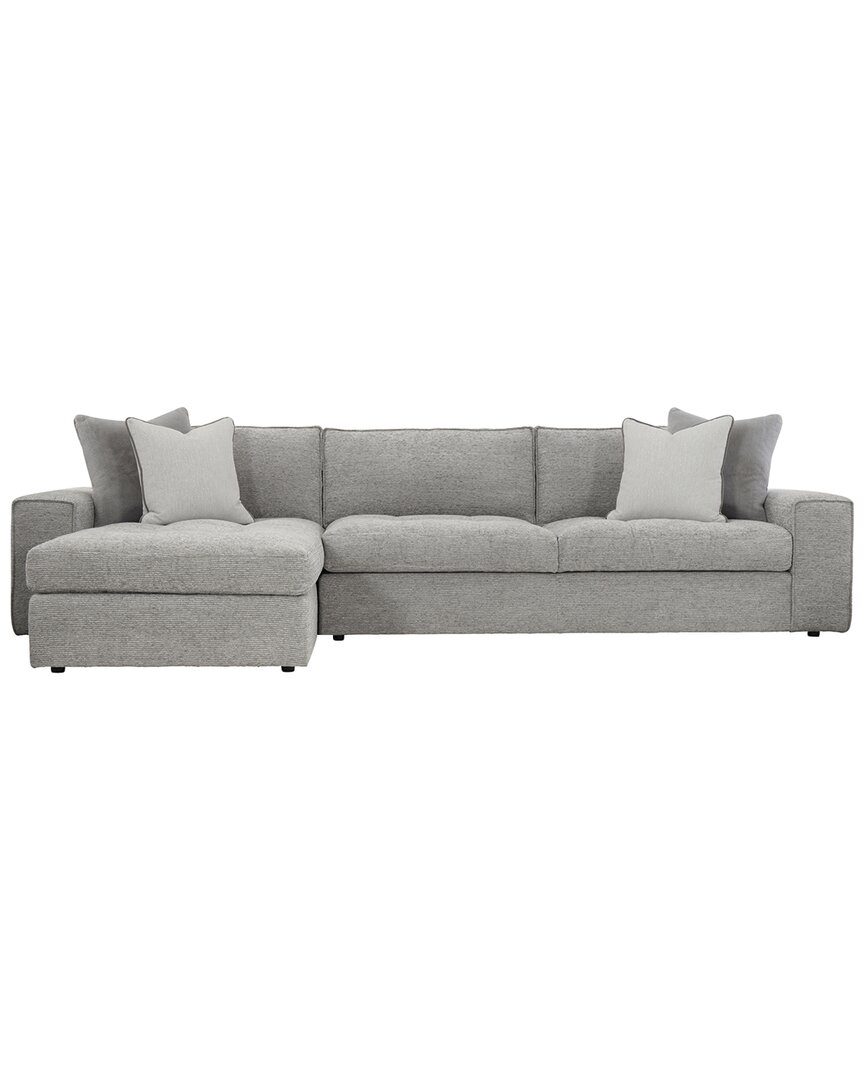 Bernhardt Nest Fabric 2 Piece Sectional In Gray