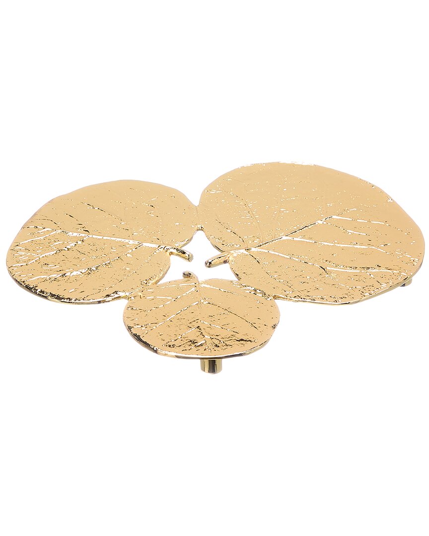 Michael Aram Botanical Leaf Gold Trivet In Gold