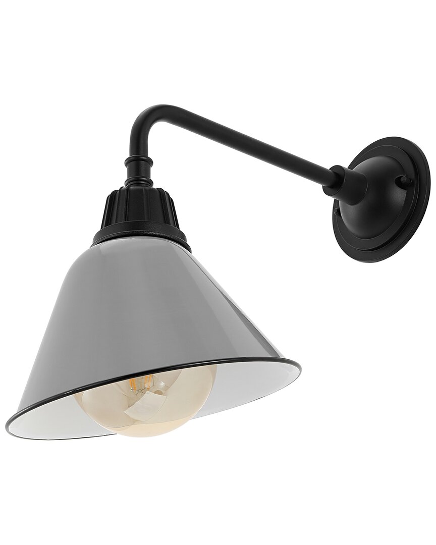 Jonathan Y Croydon Farmhouse Industrial Indoor/outdoor Sconce In Grey
