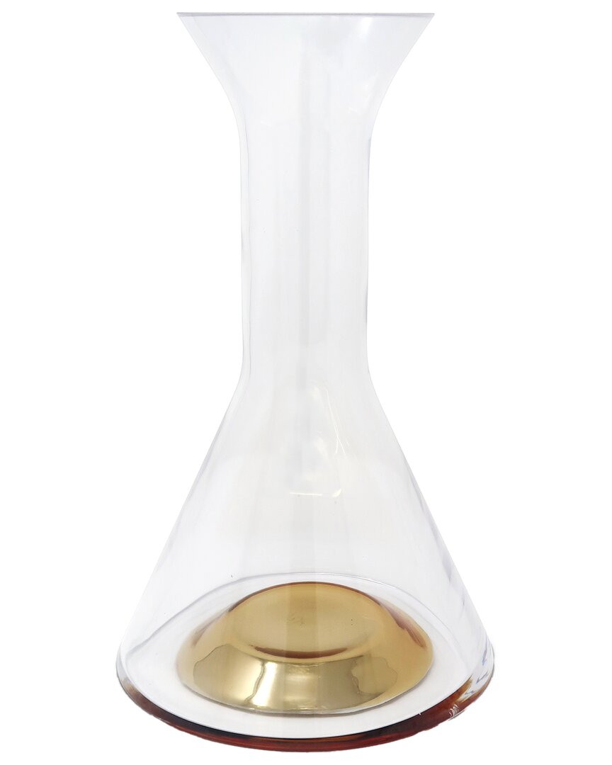 Vivience Glass Decanter With Base Detail & Lid