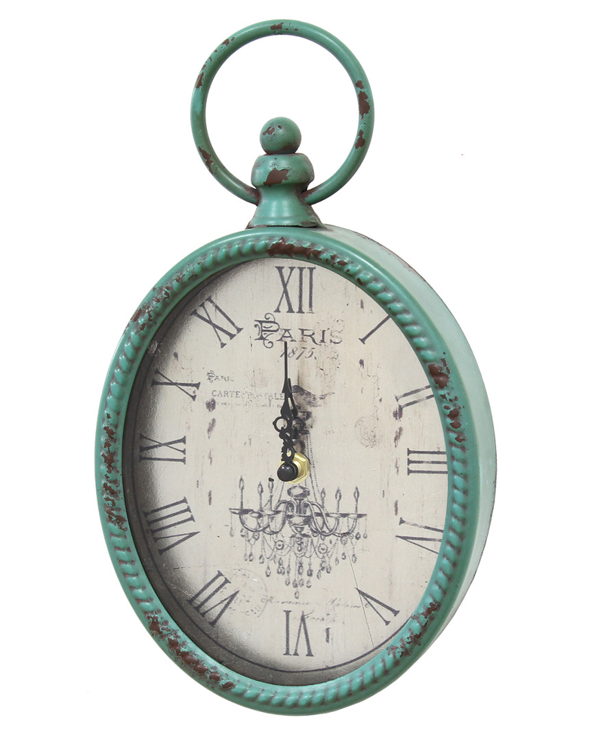 Stratton Home Decor Antique Oval Clock