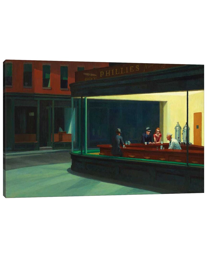 Icanvas Nighthawks, 1942 By Edward Hopper Wall Art