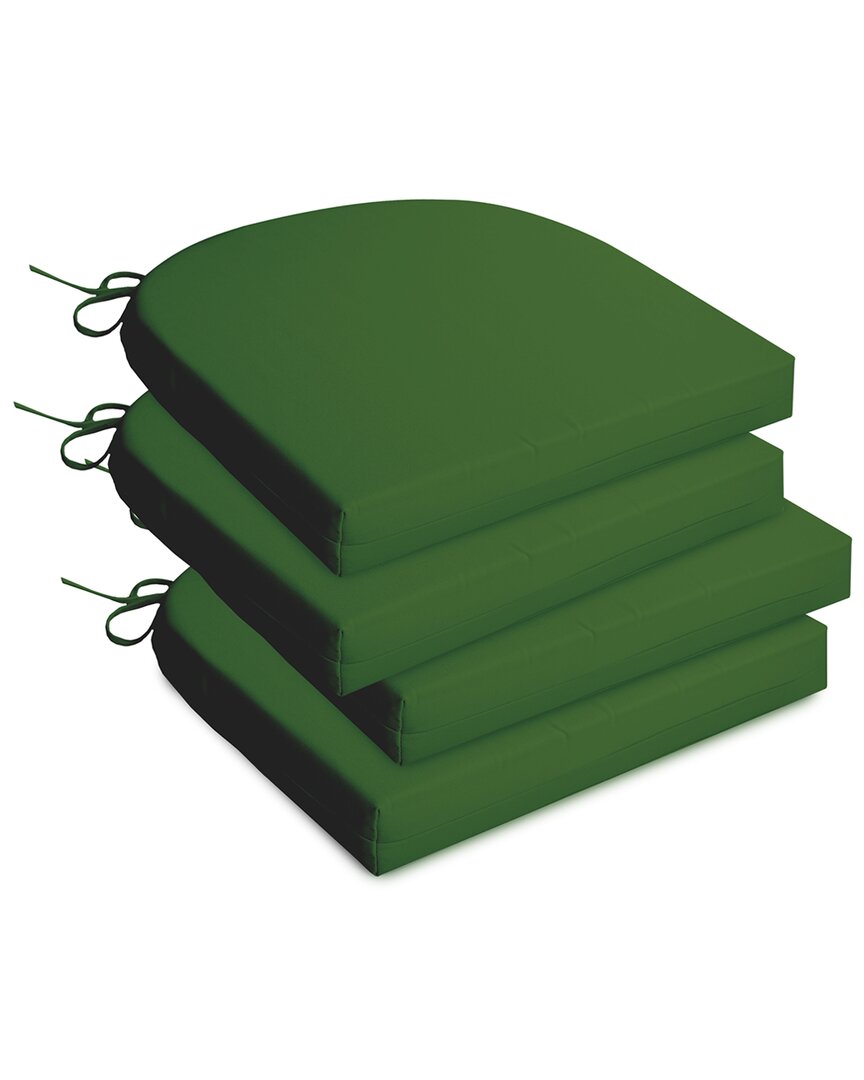 Unikome Solid Waterproof Outdoor Patio Seat Cushion In Green