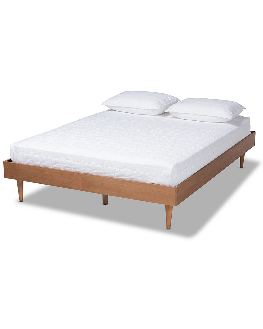 Baxton Studio Rina King Size Bed Frame In Brown