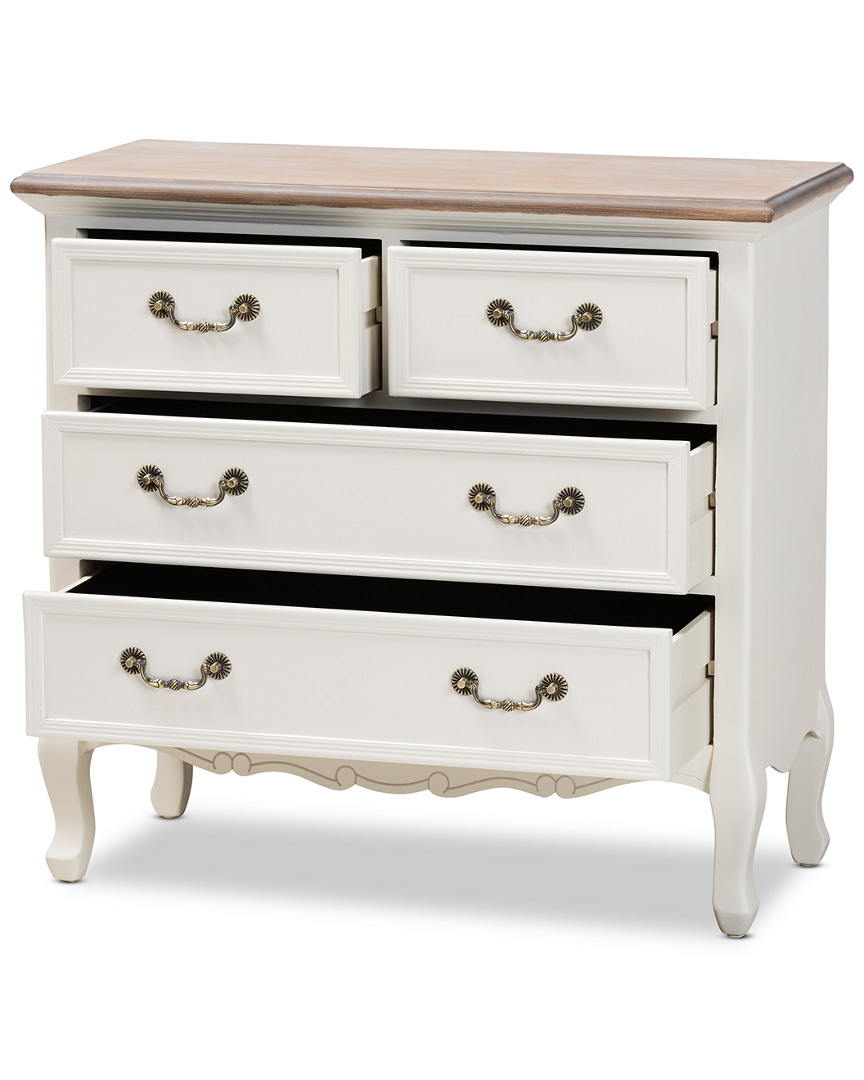 Baxton Studio Amalie Two-tone 4-drawer Accent Dresser