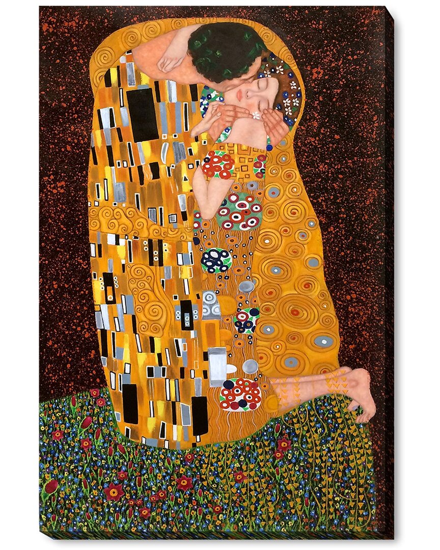La Pastiche The Kiss (full View) By Gustav Klimt Wall Art