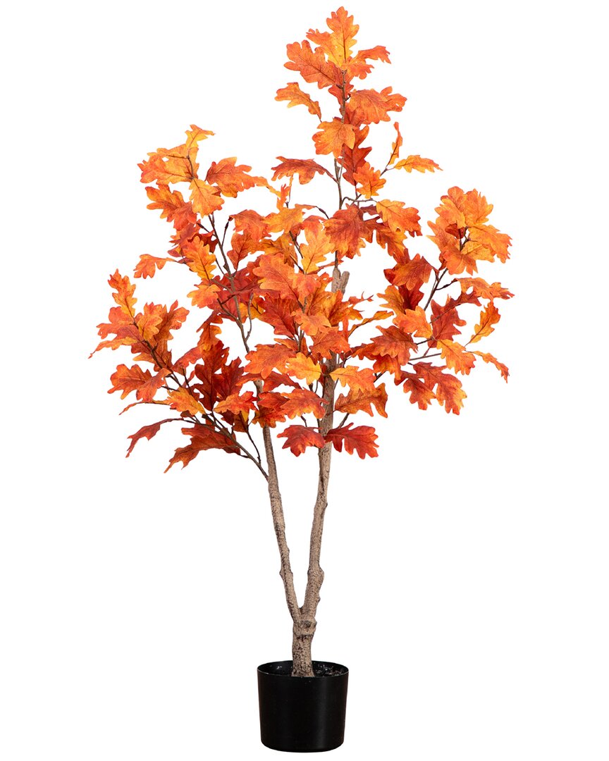 Nearly Natural 4ft. Autumn Oak Artificial Fall Tree