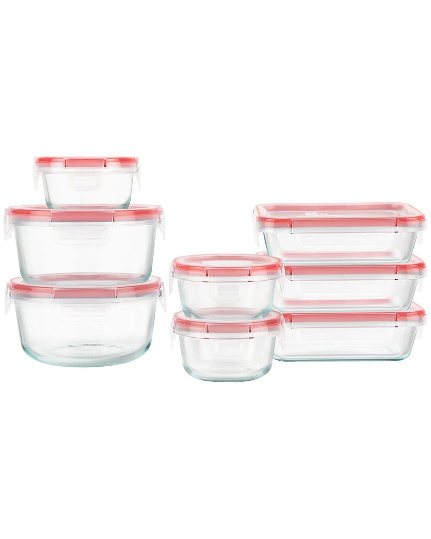 Pyrex Freshlock 16pc Glass Storage Set