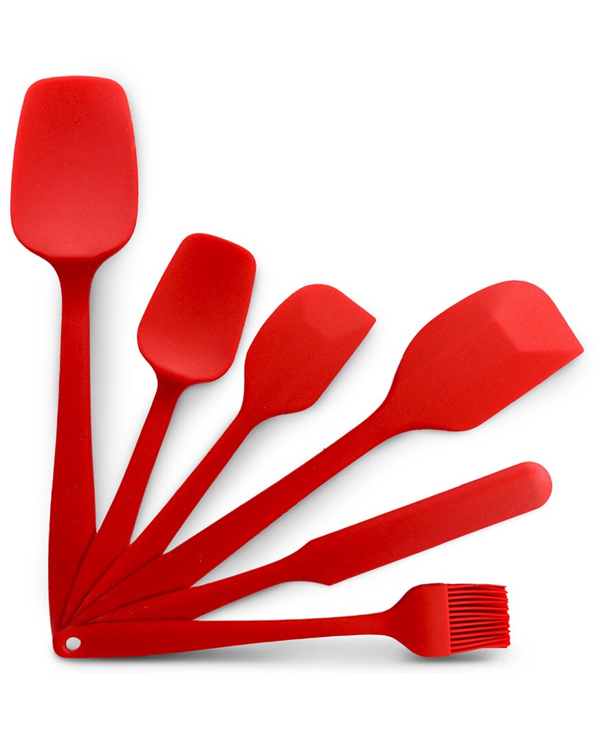 Cheer Collection 6pc Silicone Spatula Set