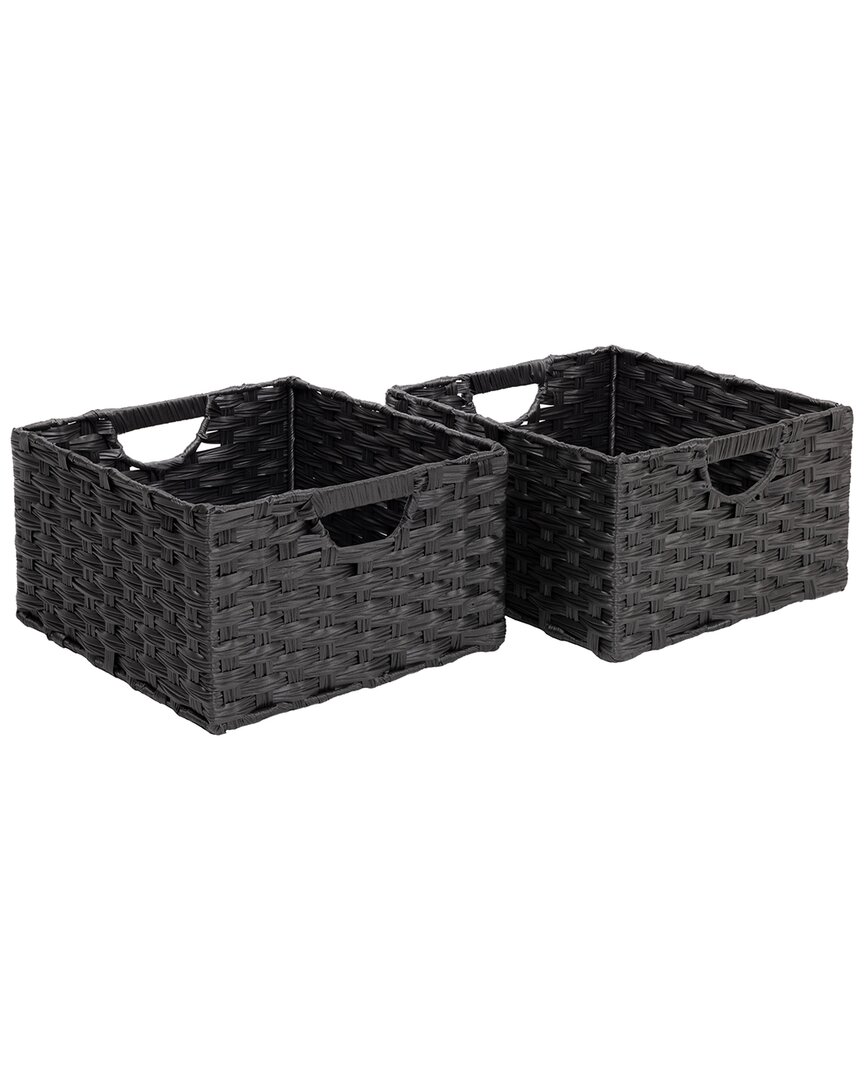 Seville Classics Handwoven Basket 2-pack