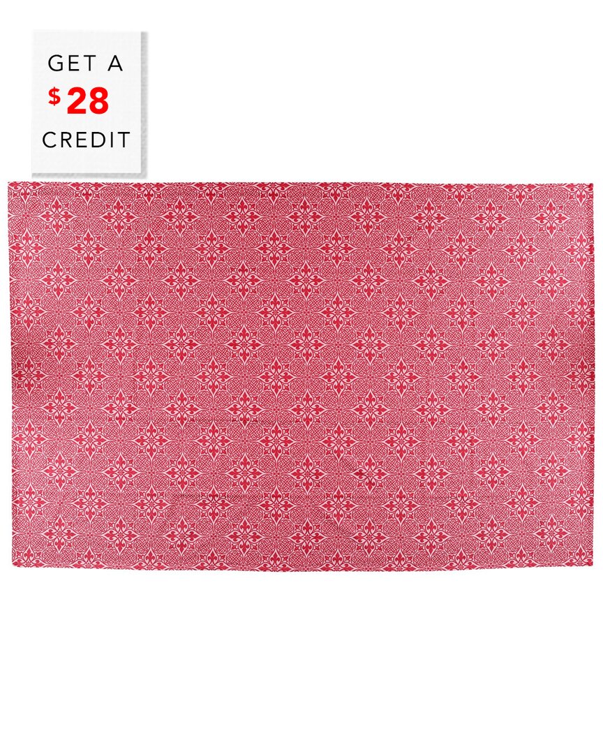 Vietri Damask Tablecloth In Pink