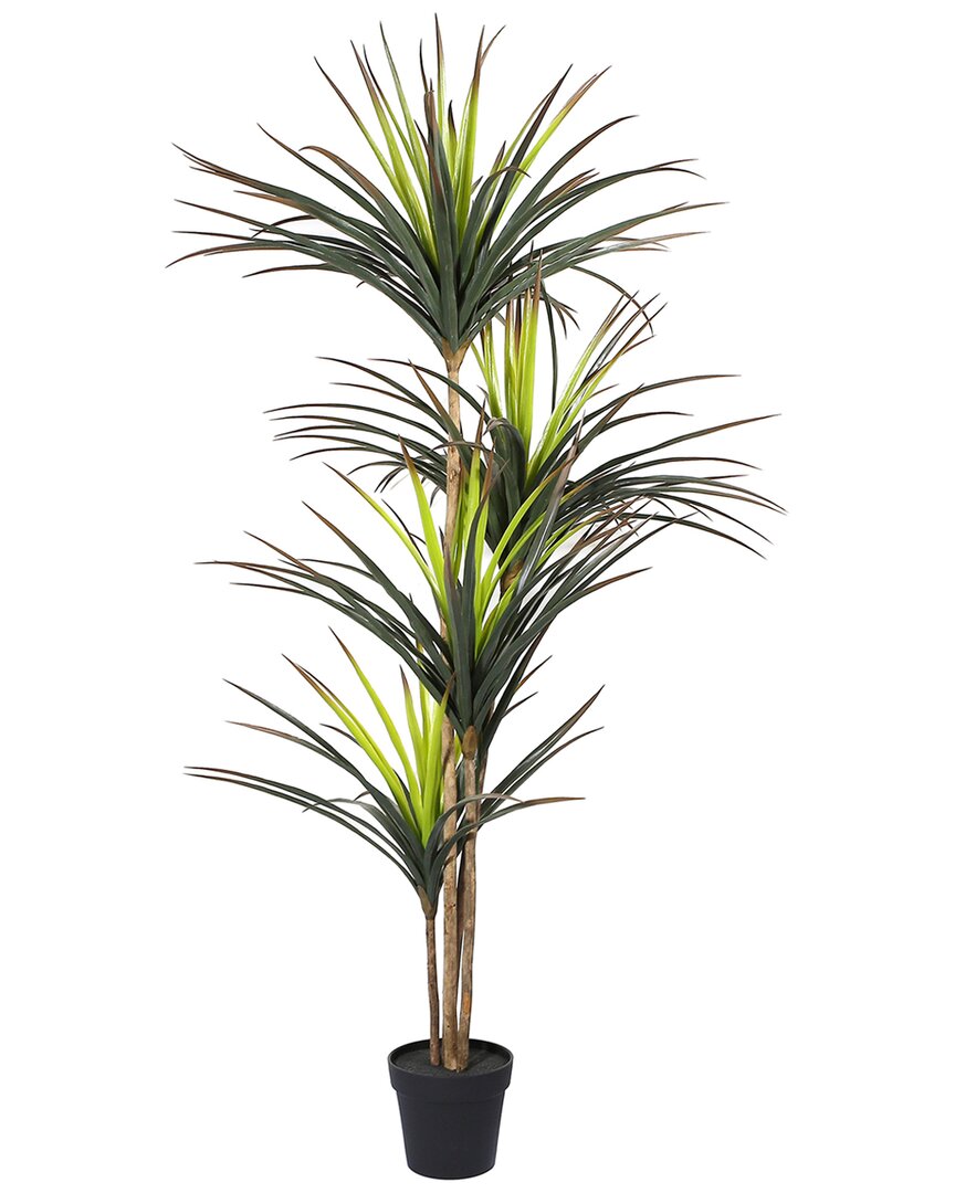 Seasonal Llc 67in Artificial Potted Dracaena Marginata Tree In Green