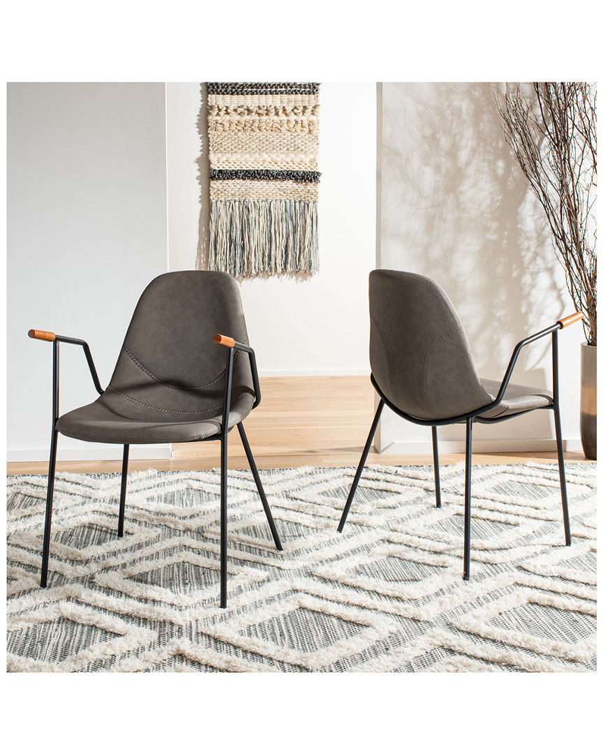 Safavieh Tanner Set Of 2 Mid-century Dining Chairs