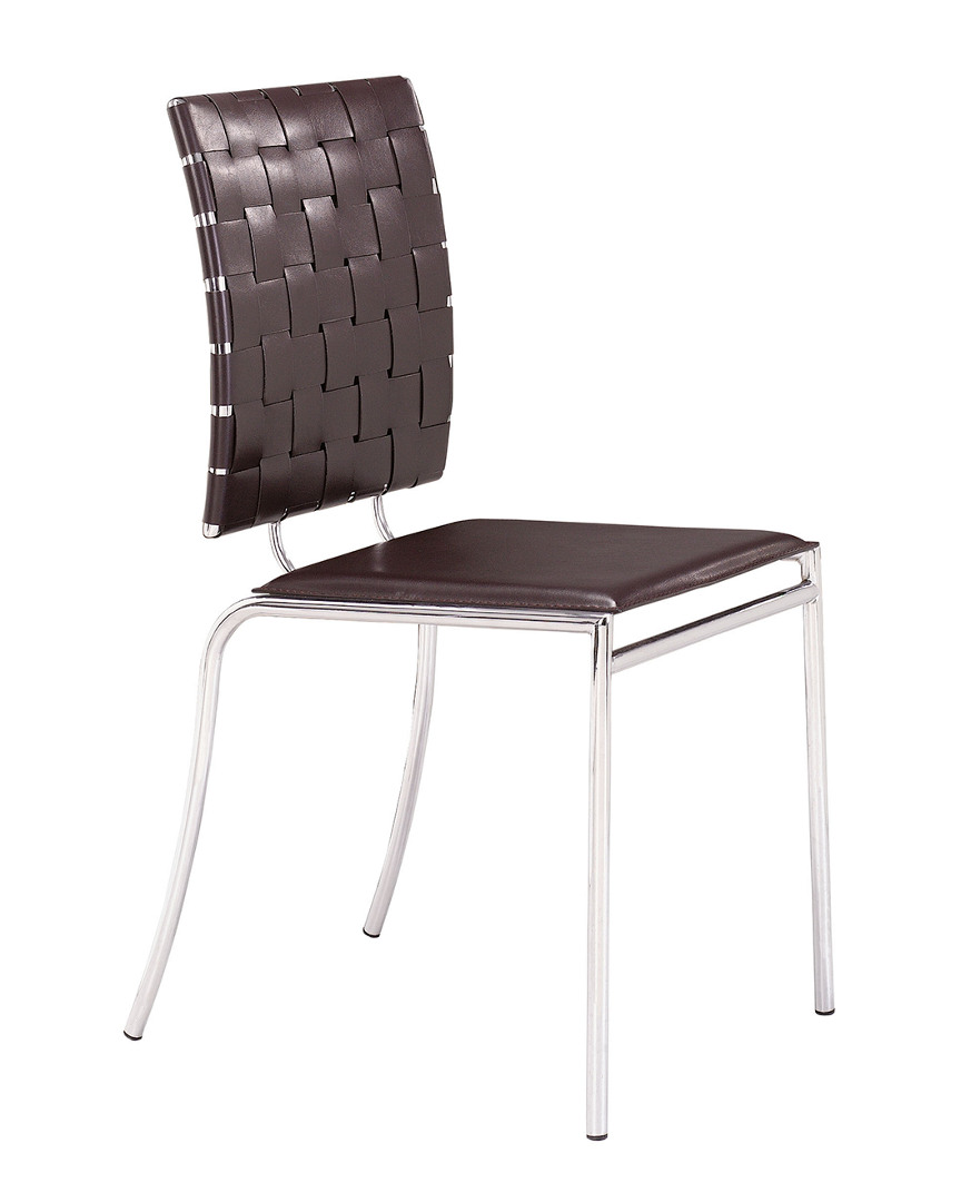 Zuo Modern Criss Cross Dining Chair (set Of 4)