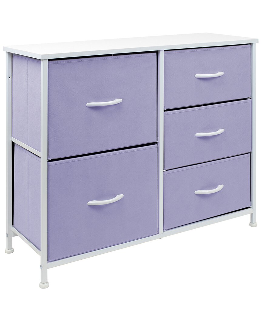 Shop Sorbus Purple Dresser With 5 Drawers