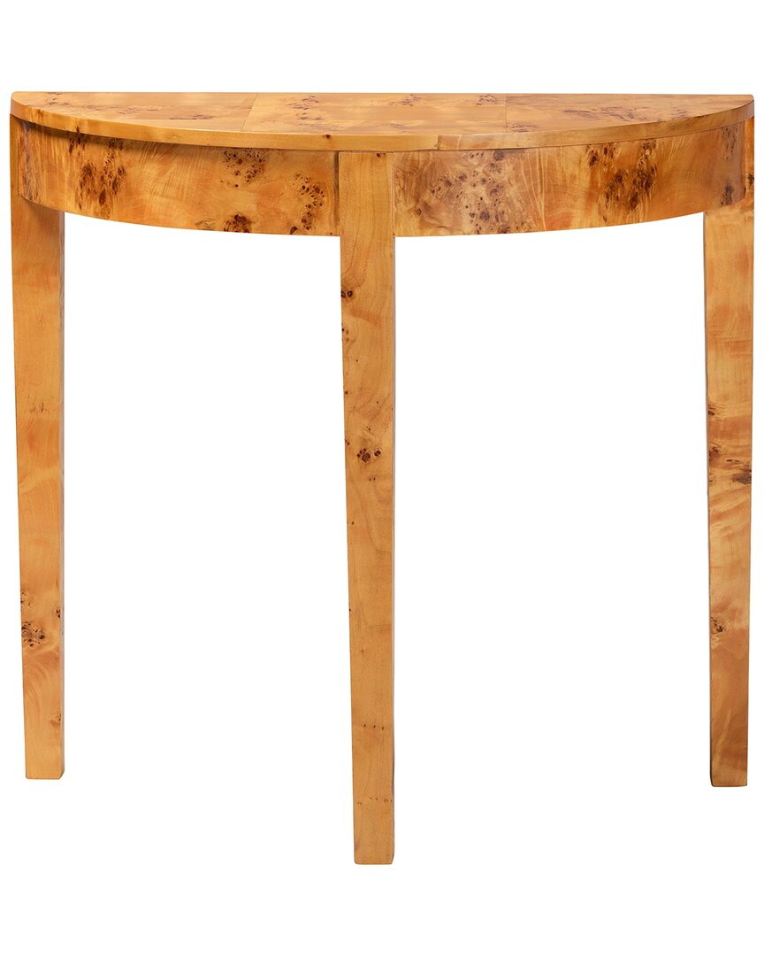 Baxton Studio Jihan Contemporary Half-moon Console Table