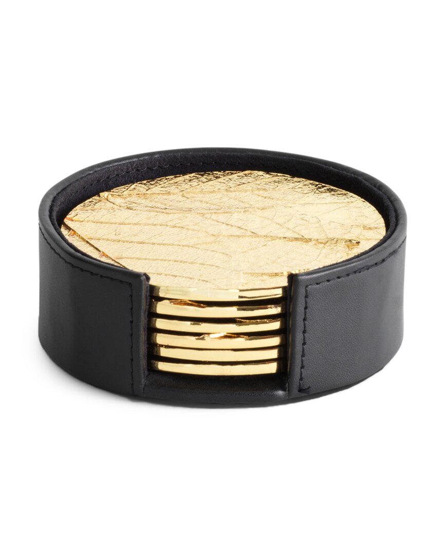 Michael Aram Forest Leaf Round Coasters (set Of 6)