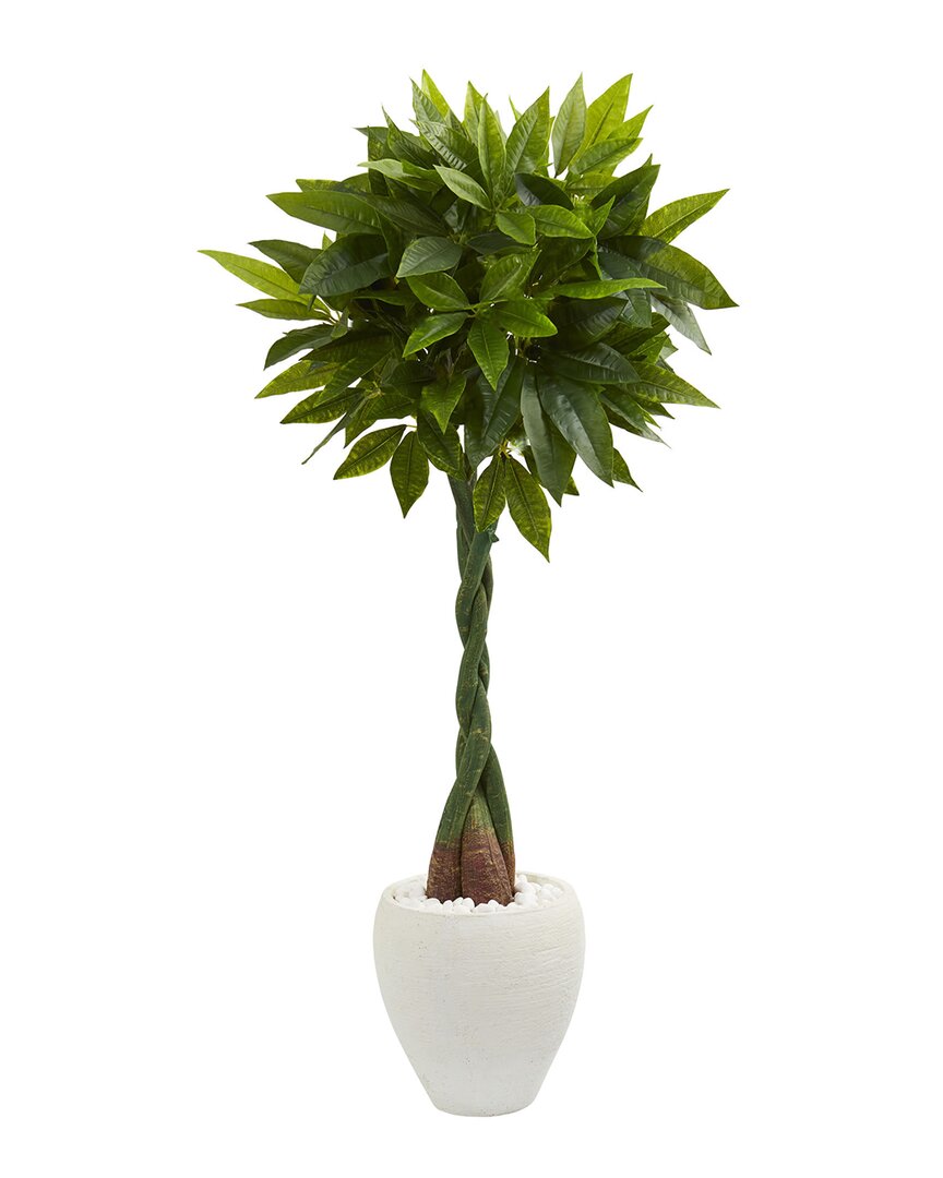 Nearly Natural 5ft Money Artificial Tree In Planter In Green