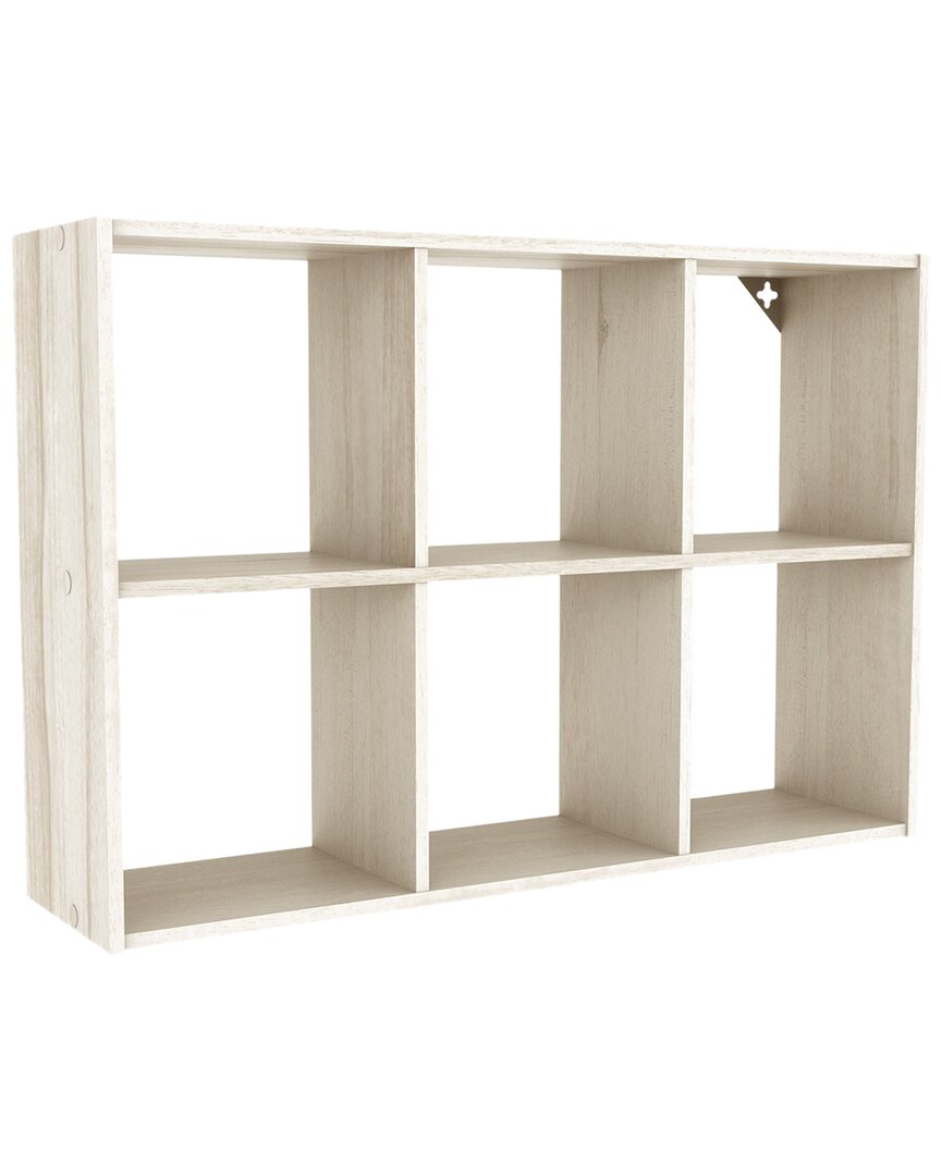 Closetmaid Mini 6-cube Desktop Or Wall Mount Organizer In Brown