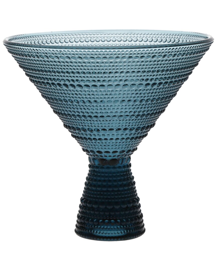 Fortessa Jupiter Set Of 4 Martini Glasses In Blue