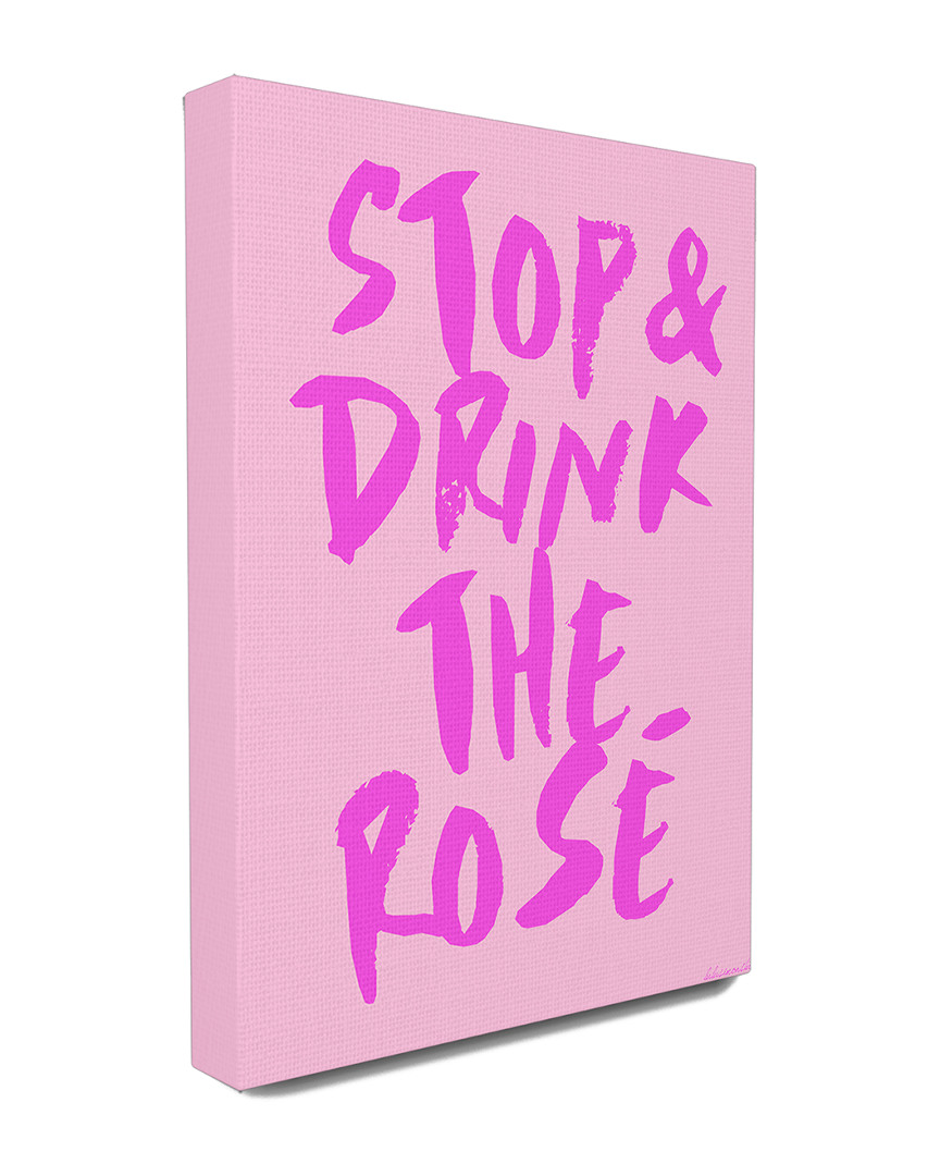 Stupell Stop And Drink The Rose Oversized Canvas Wall Art By Lulusimon Studio