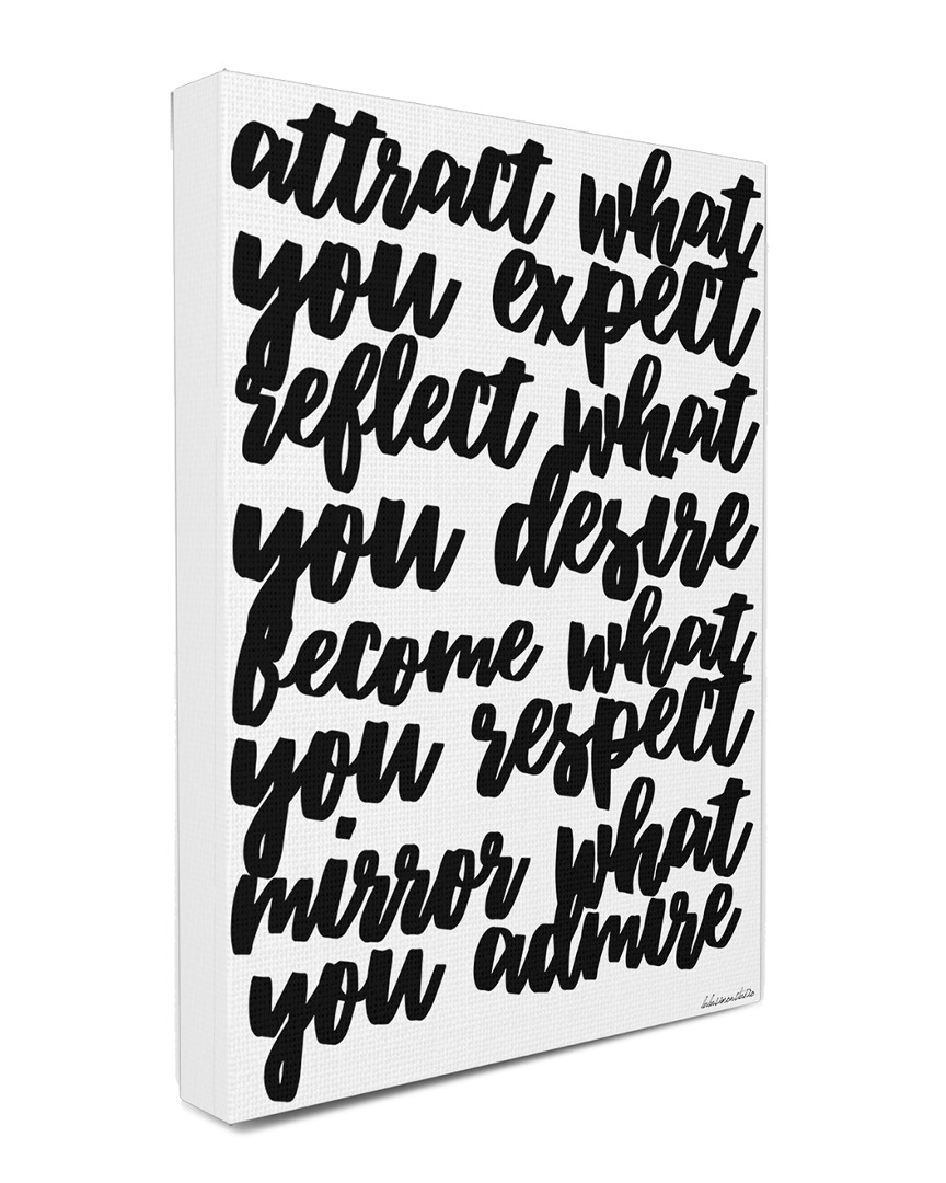 Stupell Mirror What You Admire Cursive Canvas Wall Art By Lulusimonstudio