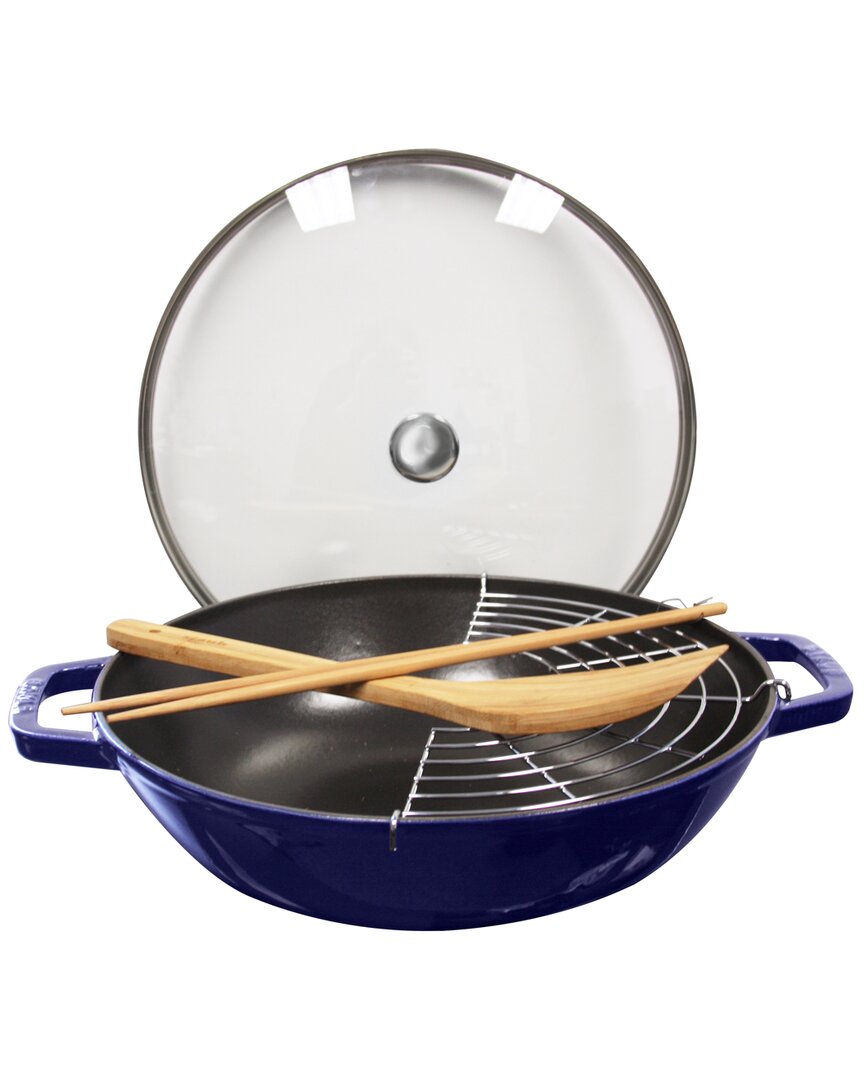 Staub 12in Cast Iron Covered Perfect Pan