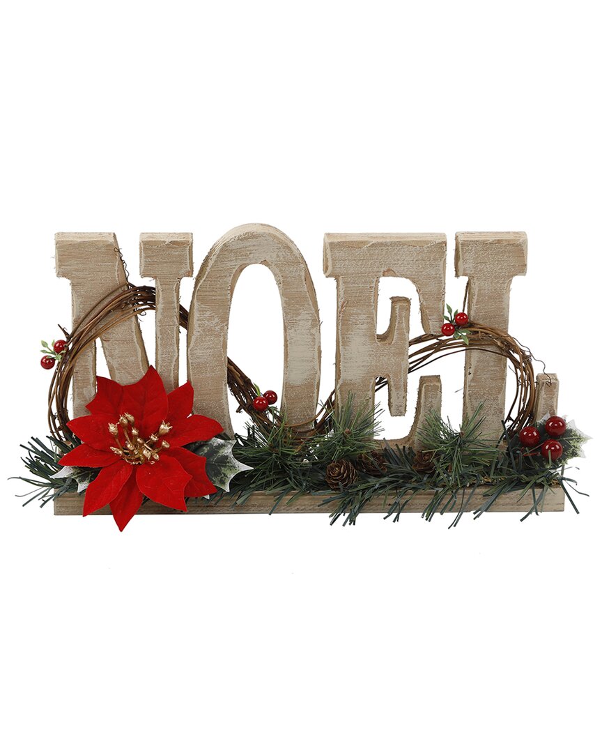 Flora Bunda 12in Noel Sign In Multi