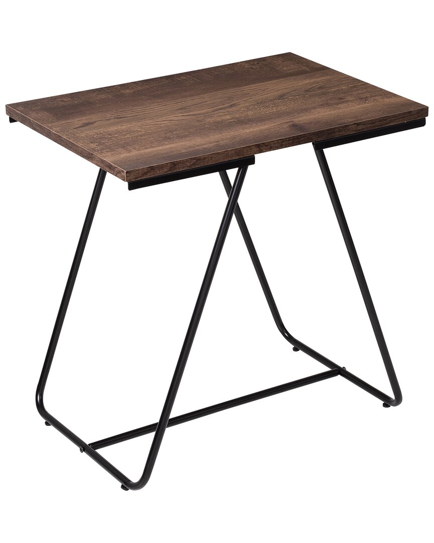 Honey-can-do Square Side Table In Black