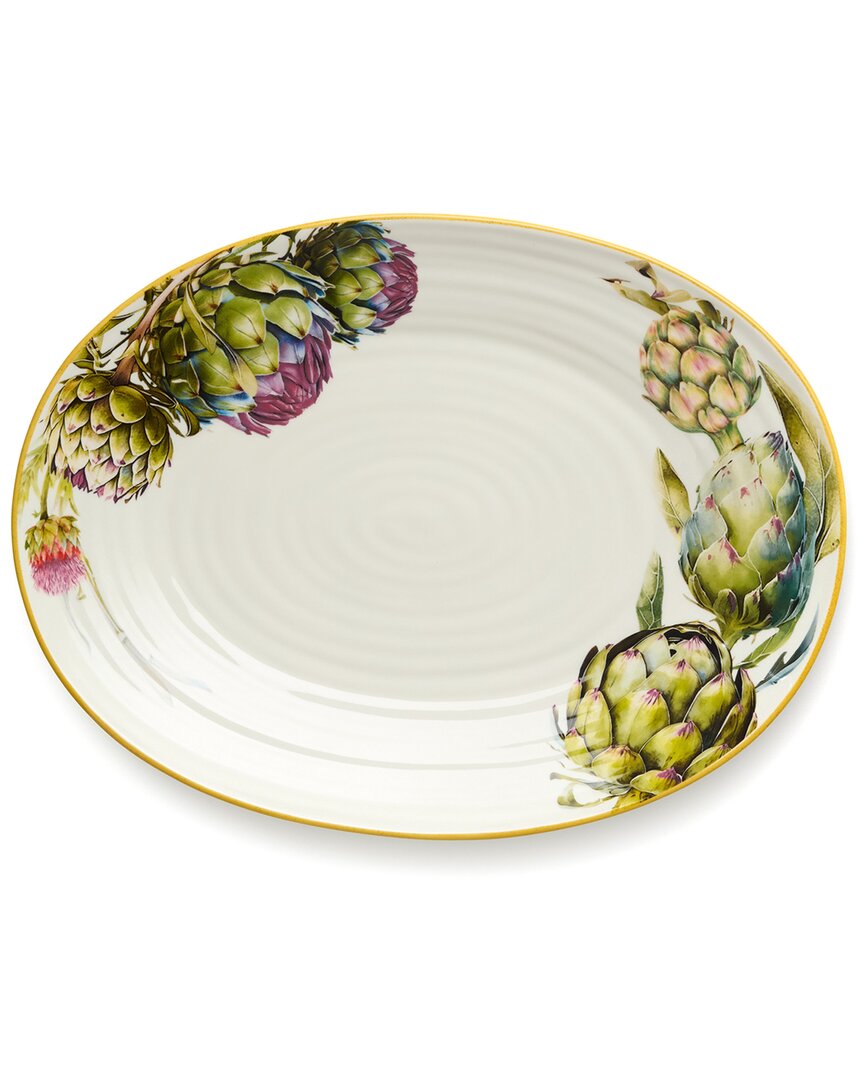 Certified International Verdura Oval Platter In Multi