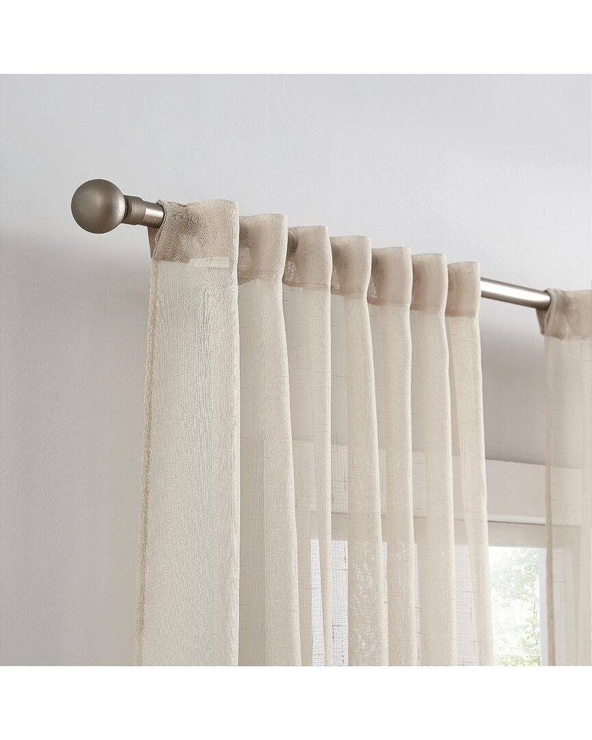 Shop Cannon Sheer Window Panel Pair In Ivory