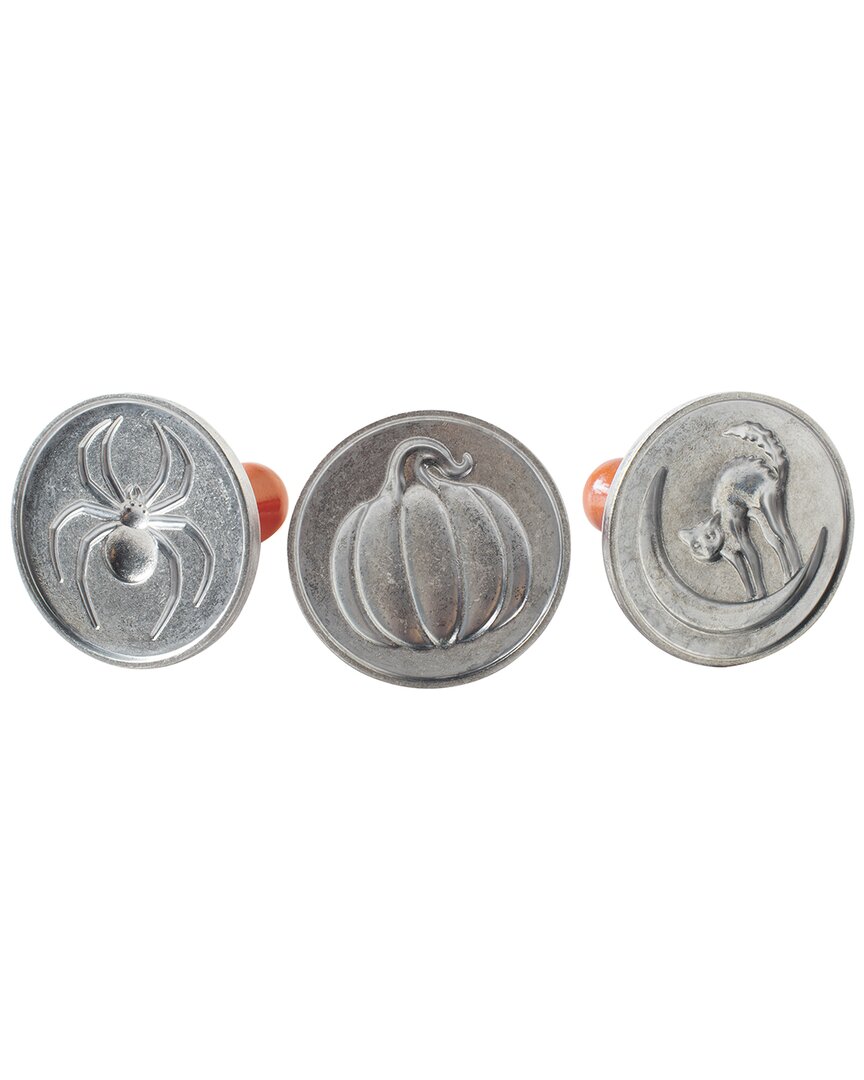 Nordic Ware Spooky Heirloom Cookie Stamps In Silver