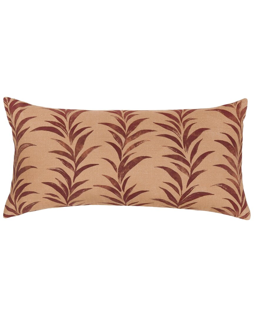 Classic Home Original Botanical Vine Print Alula Cotton Throw Pillow