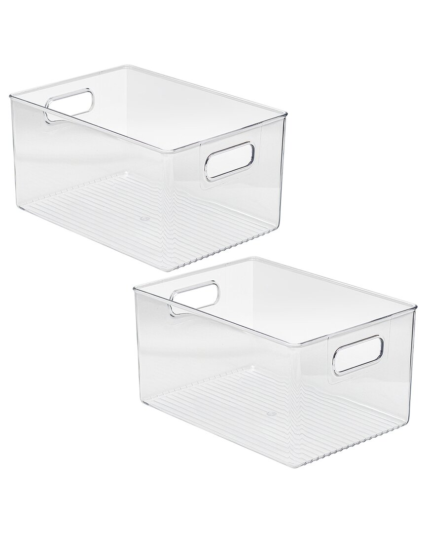 Sorbus Plastic Storage Organizer Container Bins With Hand In Nocolor