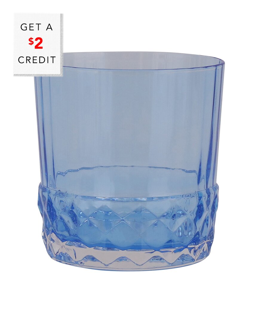 Vietri Viva By  Deco Short Tumbler With $2 Credit In Blue
