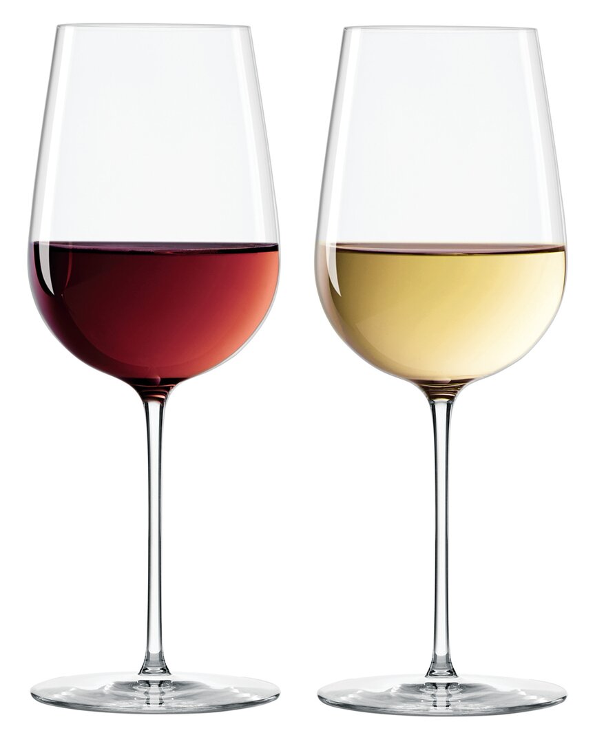 LENOX LENOX SET OF 2 SIGNATURE SERIES COOL REGION WINE GLASSES 