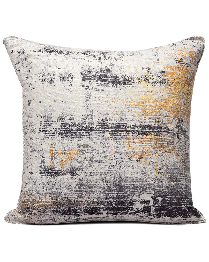 Lr Home Charisse Modern Abstract Indoor/outdoor Throw Pillow In Black