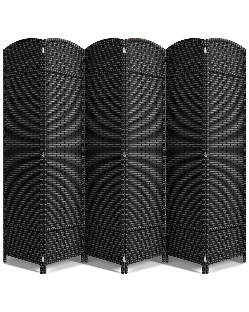 Sorbus 6 Panel Room Divider In Black