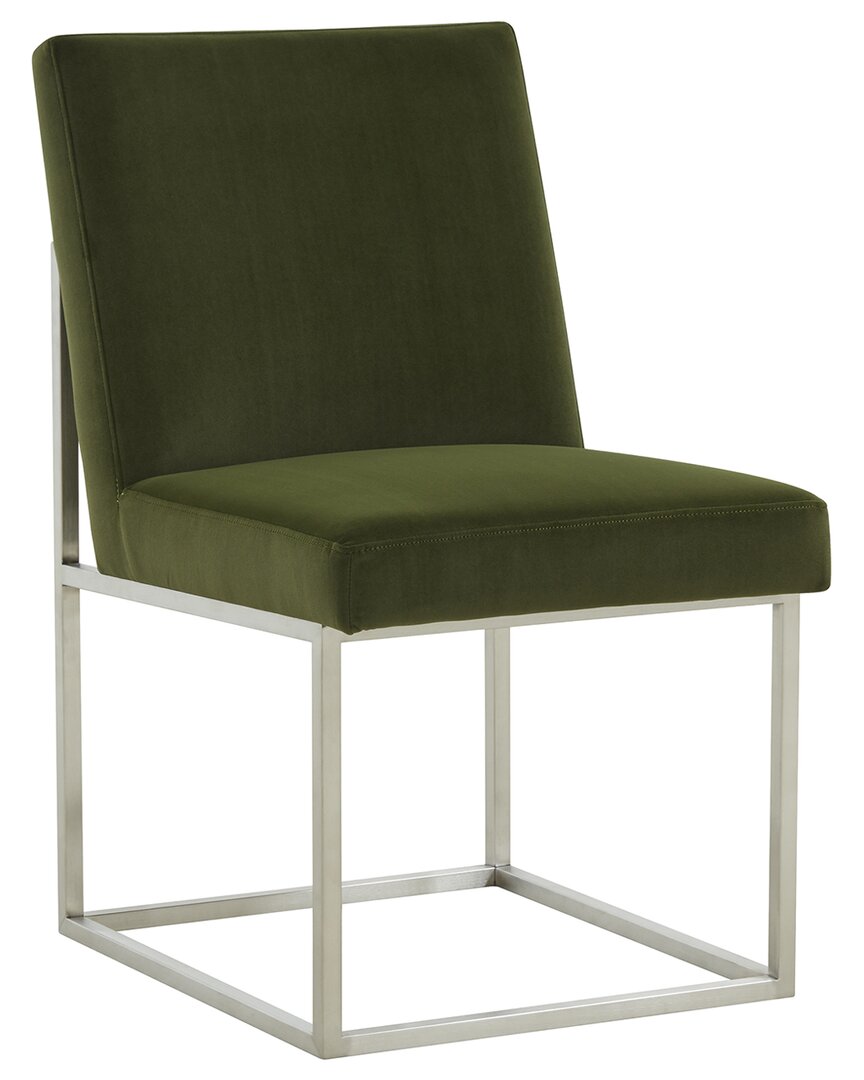 Safavieh Couture Jenette Velvet Dining Chair In Green