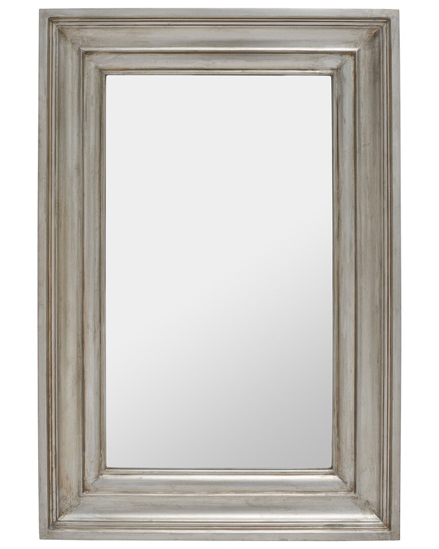 Safavieh Couture Zachary Small Rectangle Wall Mirror In Brown