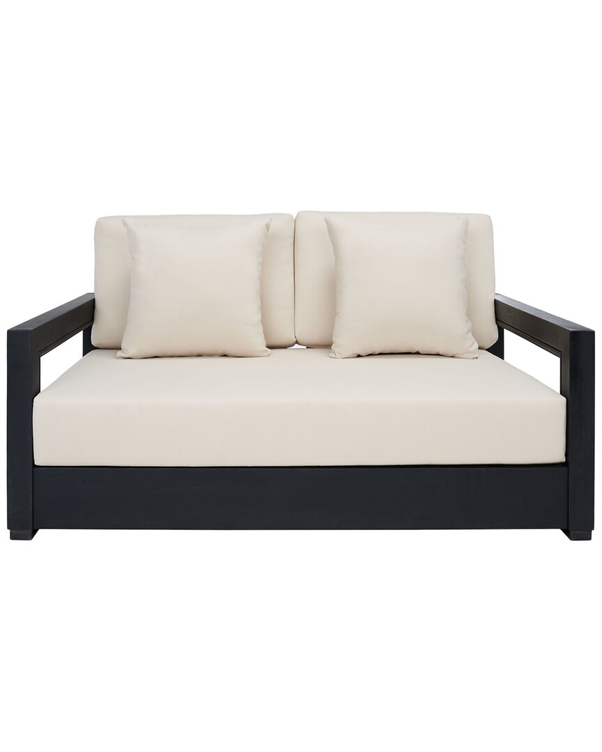 SAFAVIEH COUTURE SAFAVIEH COUTURE MONTFORD OUTDOOR ALUMINUM 2-SEAT SOFA