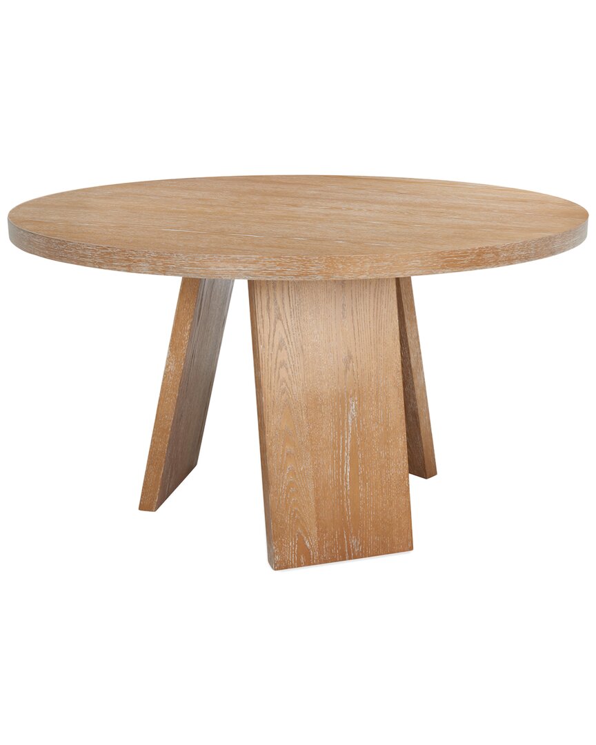 Shop Safavieh Couture Julianna 54in Wood Dining Table In Brown