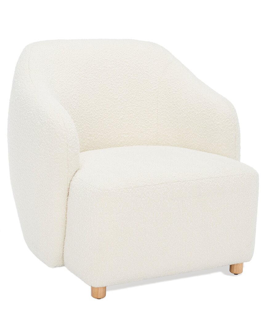 Safavieh Couture Fabiano Boucle Accent Chair In White